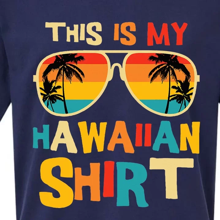 This Is My Hawaiian Tropical Luau Costume Party Hawaii Sueded Cloud Jersey T-Shirt