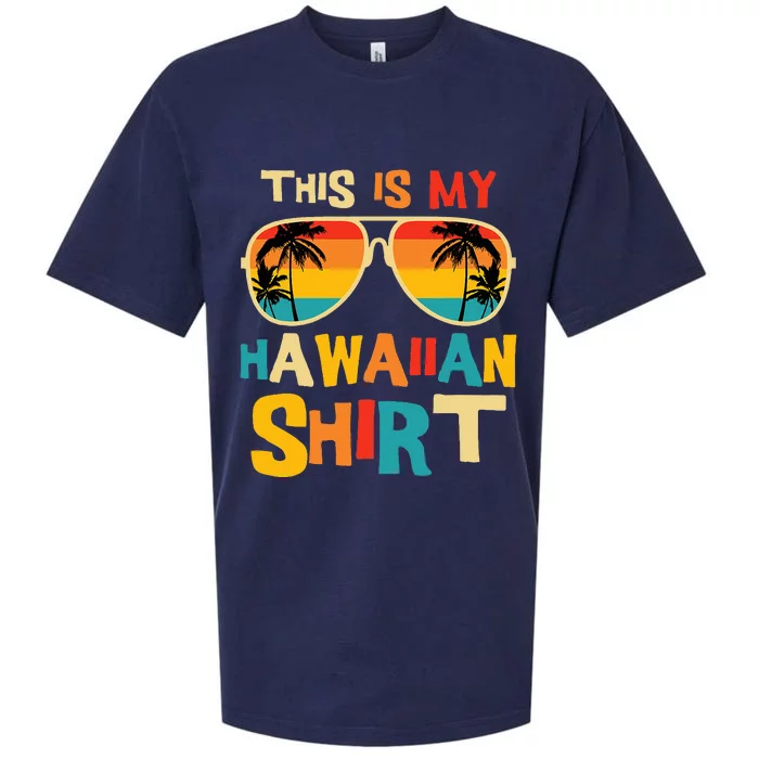 This Is My Hawaiian Tropical Luau Costume Party Hawaii Sueded Cloud Jersey T-Shirt