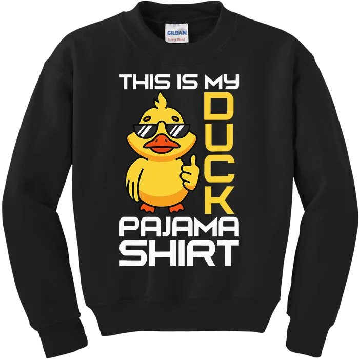 This Is My Duck Pajama Rubber Ducks Slumber Kids Sweatshirt