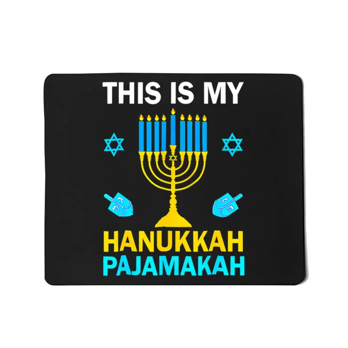 This Is My Hanukkah Pajamakah Chanukah Pajama Jewish Mousepad