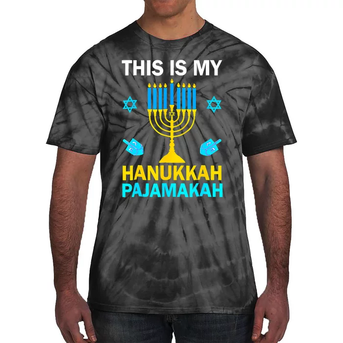 This Is My Hanukkah Pajamakah Chanukah Pajama Jewish Tie-Dye T-Shirt