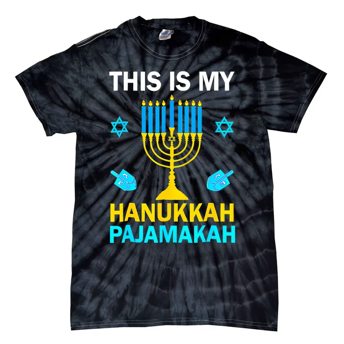 This Is My Hanukkah Pajamakah Chanukah Pajama Jewish Tie-Dye T-Shirt