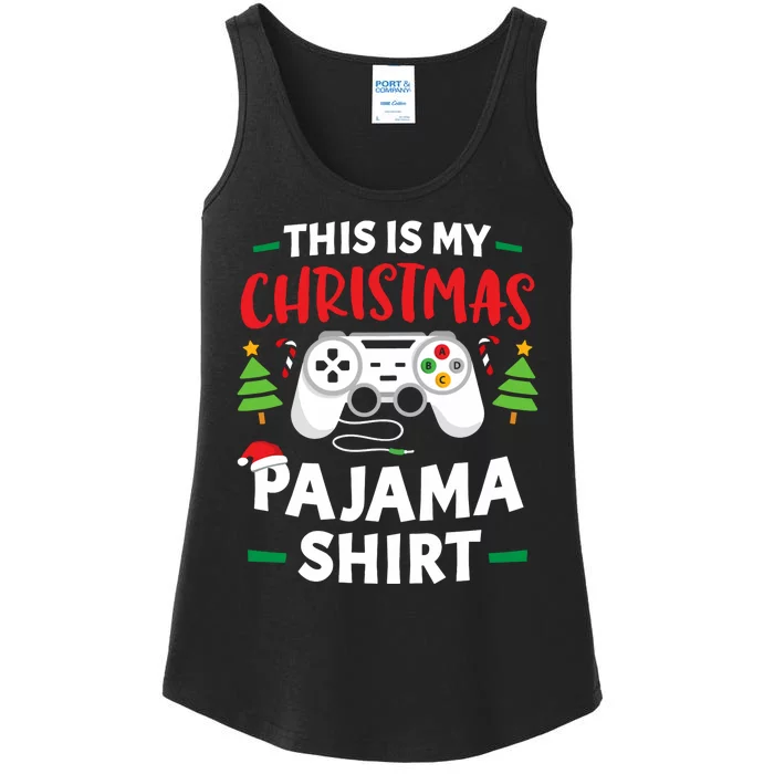 This Is My Christmas Pajamas Gamer Squad Xmas 2024 Ladies Essential Tank