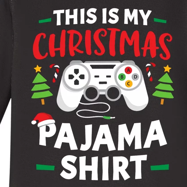 This Is My Christmas Pajamas Gamer Squad Xmas 2024 Baby Long Sleeve Bodysuit