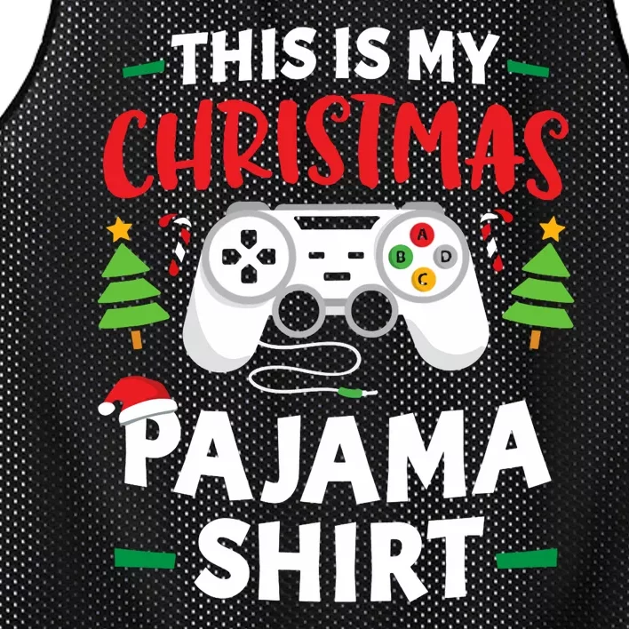 This Is My Christmas Pajamas Gamer Squad Xmas 2024 Mesh Reversible Basketball Jersey Tank