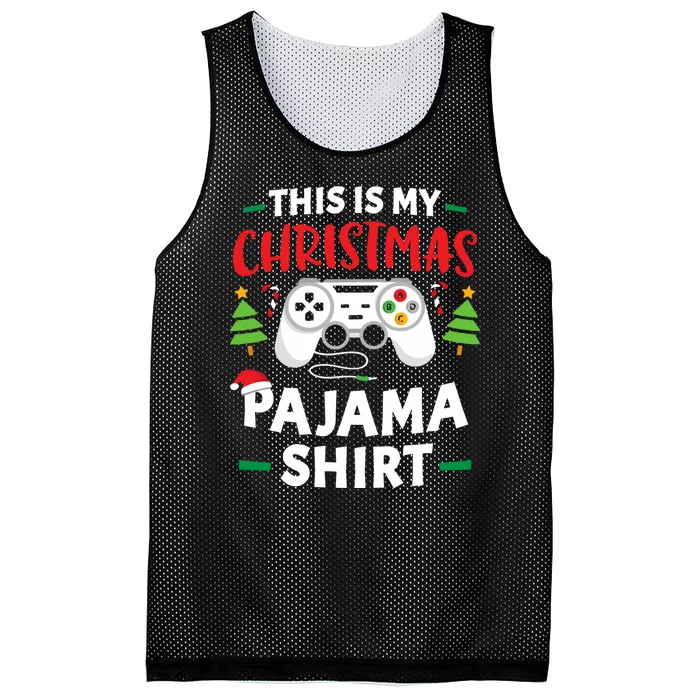 This Is My Christmas Pajamas Gamer Squad Xmas 2024 Mesh Reversible Basketball Jersey Tank