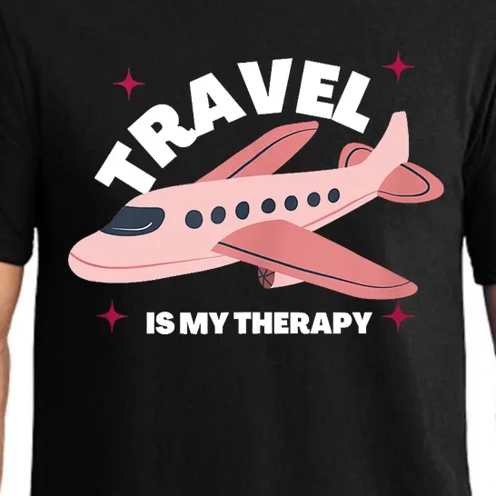 Travel Is My Therapy Pajama Set