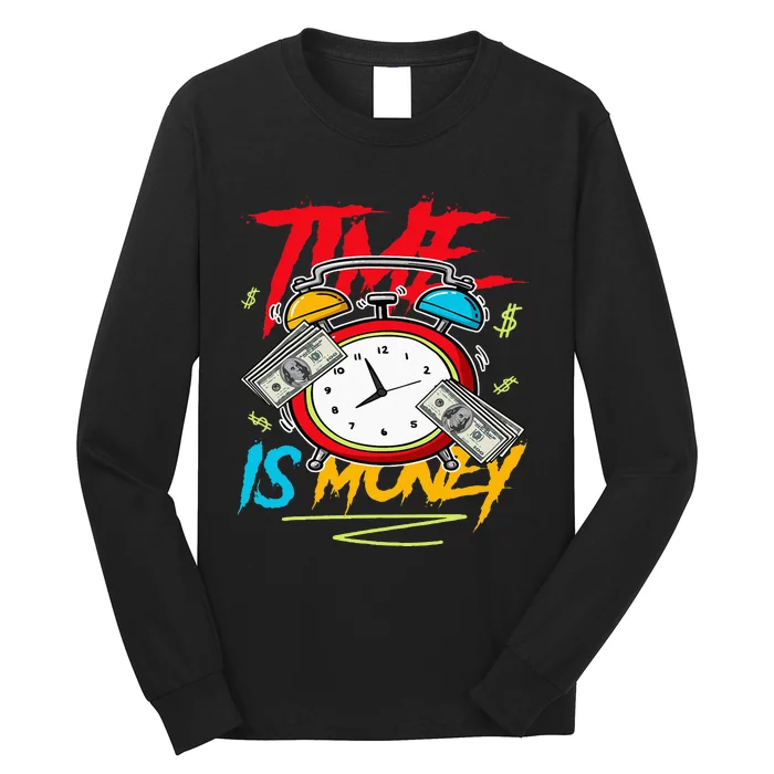 Time Is Money Drip Pebbles Dunk Low Long Sleeve Shirt