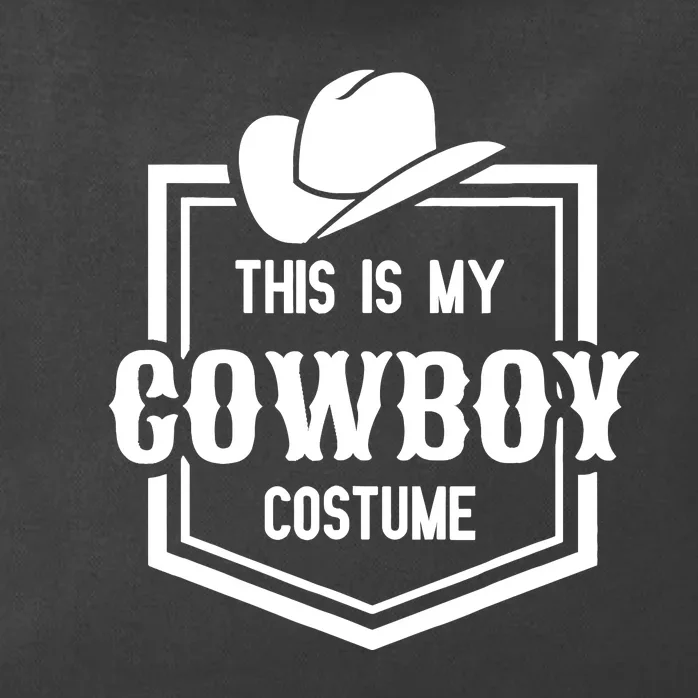 This Is My Cowboy Costume Funny Lazy Country Western Zip Tote Bag