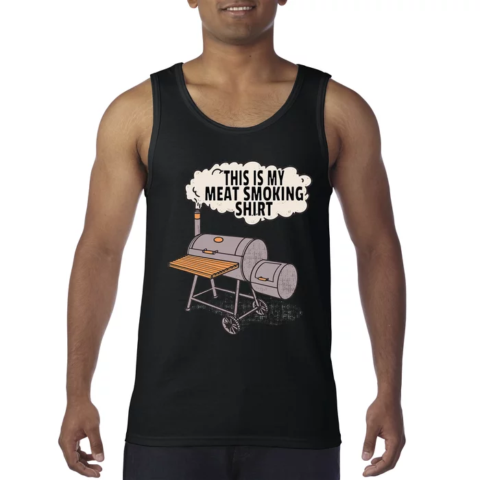 This Is My Meat Smoking Funny Backyard Smoker Grill Tank Top