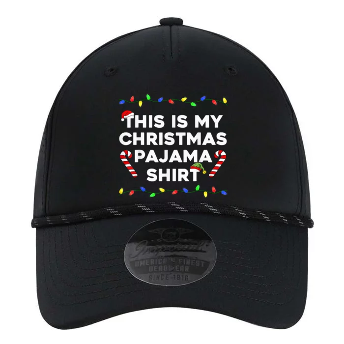 This Is My Christmas Pajama Lights Funny Holiday Family Xmas Performance The Dyno Cap