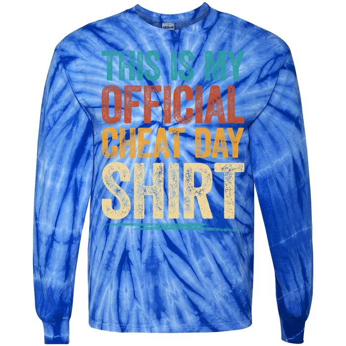 This Is My Cheat Day Meaningful Gift Fitness Diet Cheat Day Cool Gift Tie-Dye Long Sleeve Shirt