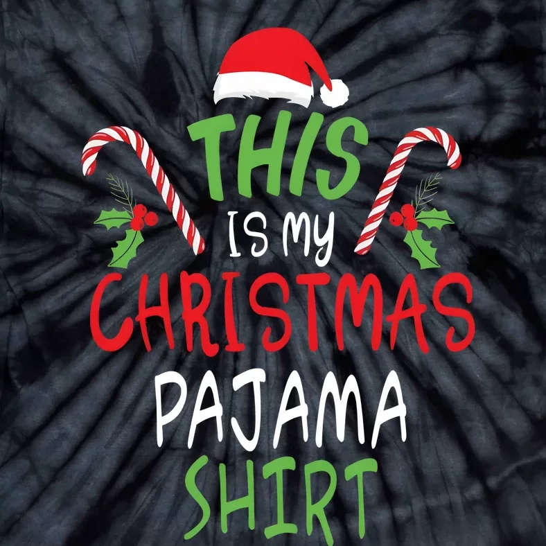 This Is My Christmas Pajama Matching Team Tie-Dye T-Shirt