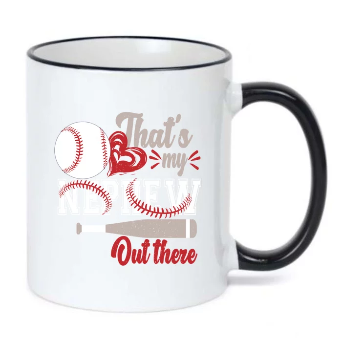 That Is My Nephew Out There Baseball Black Color Changing Mug