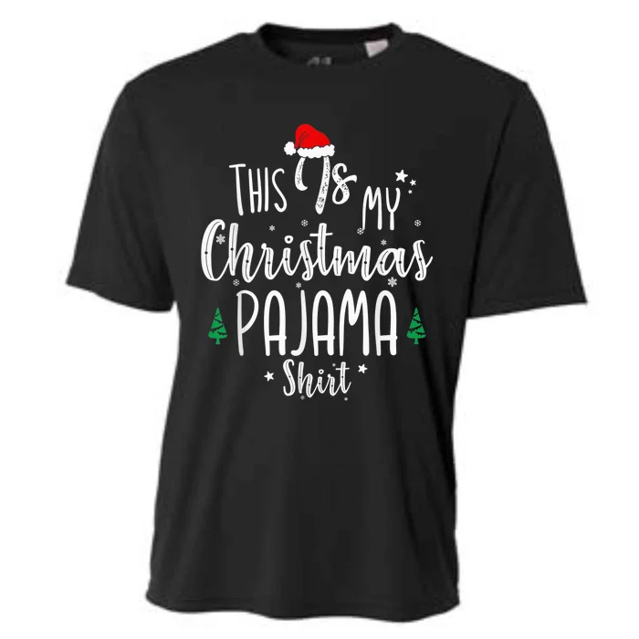 This Is My Christmas Pajama Shirt Xmas Christmas Tree Cooling Performance Crew T-Shirt