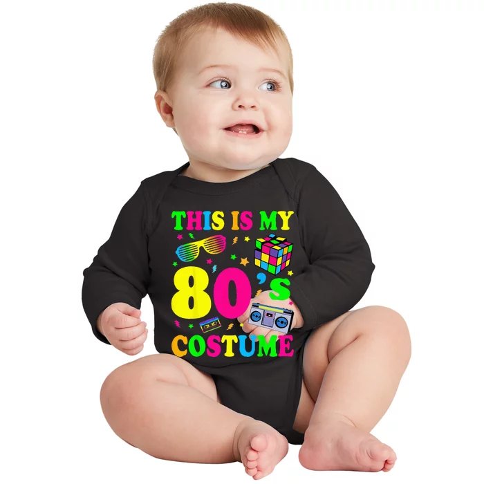 This Is My 80s Costume Fancy Dress Party IdeaHalloween Baby Long Sleeve Bodysuit