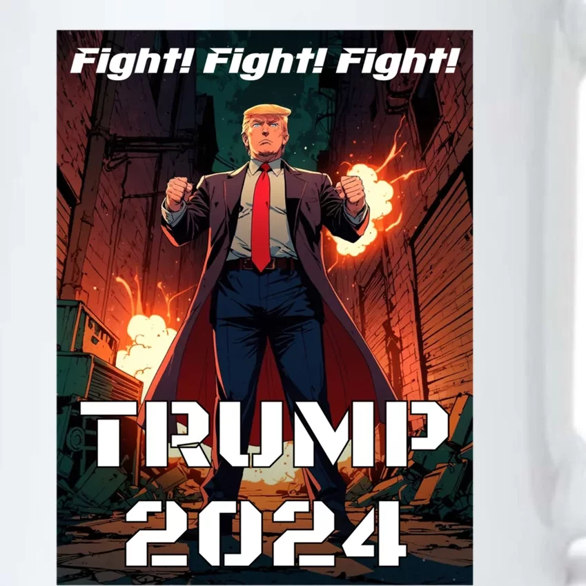 Trump Is My President 2024 Fight! Fight! Fight! Gift Black Color Changing Mug