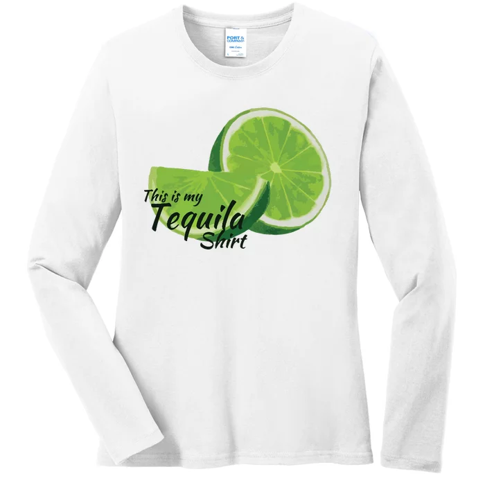 This Is My Tequila Ladies Long Sleeve Shirt