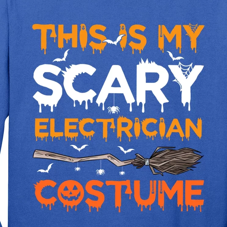 This Is My Scary Electrician Costume Halloween Gift Long Sleeve Shirt