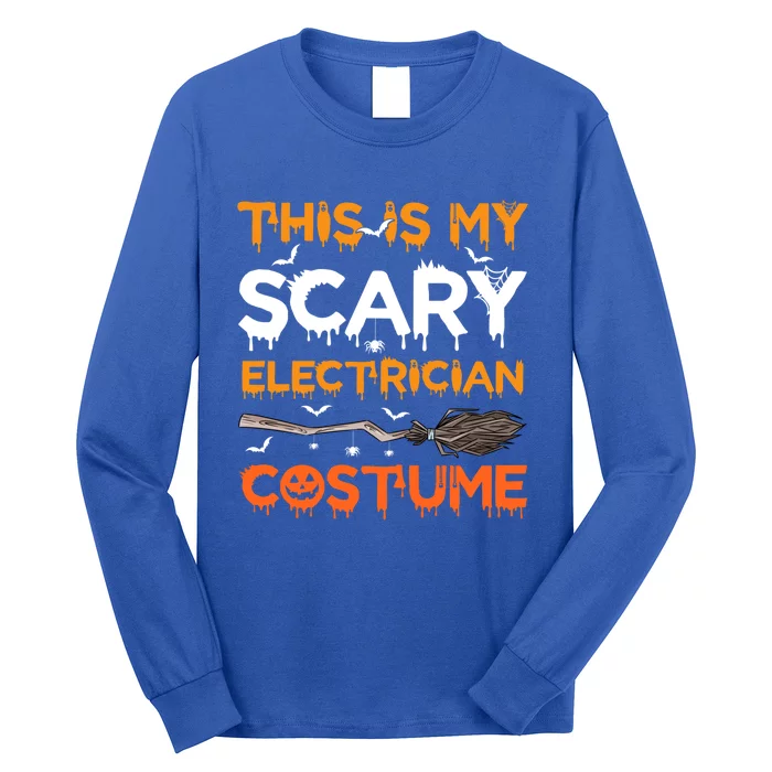 This Is My Scary Electrician Costume Halloween Gift Long Sleeve Shirt