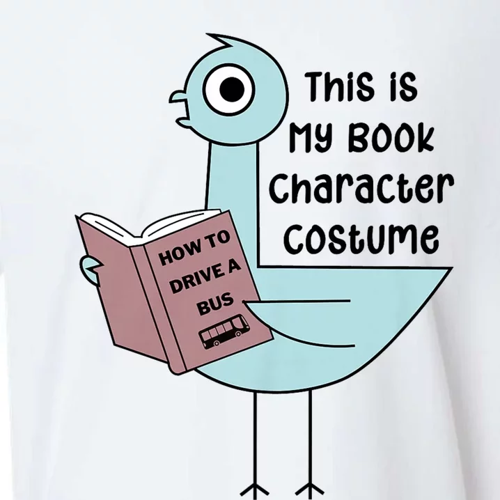 This Is My Book Character Costume Funny Pigeon Reading Sueded Cloud Jersey T-Shirt