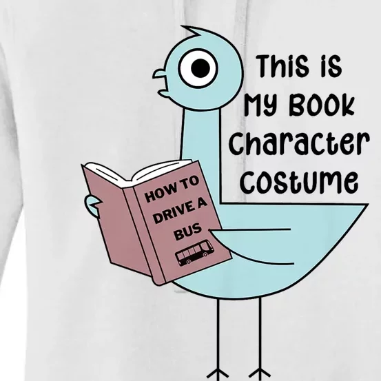 This Is My Book Character Costume Funny Pigeon Reading Women's Pullover Hoodie