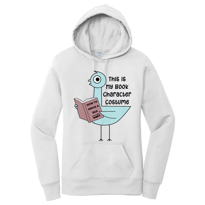 This Is My Book Character Costume Funny Pigeon Reading Women's Pullover Hoodie