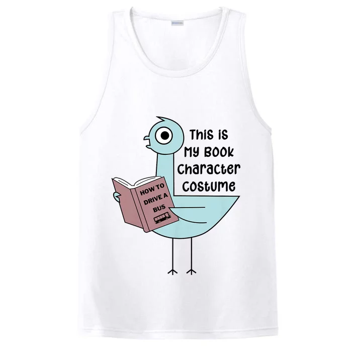 This Is My Book Character Costume Funny Pigeon Reading Performance Tank