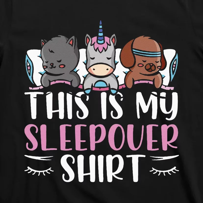 This Is My Sleepover Cute Party Overnight Team T-Shirt