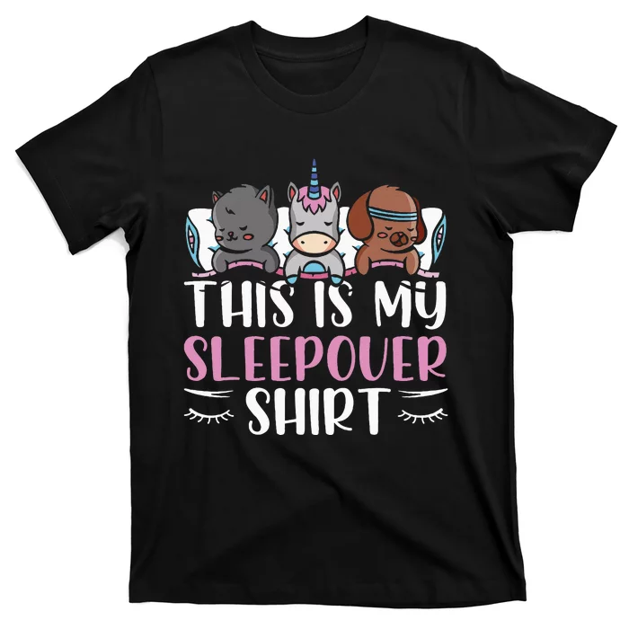 This Is My Sleepover Cute Party Overnight Team T-Shirt