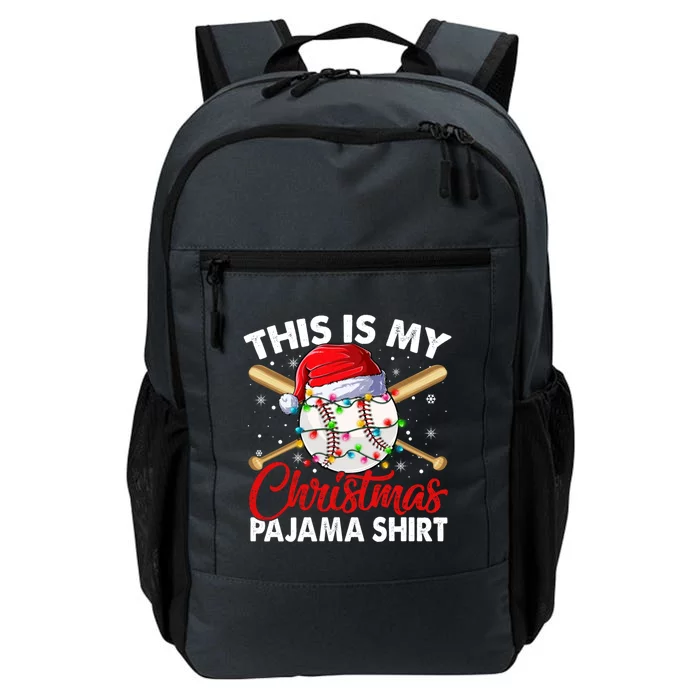 This Is My Christmas Baseball Pajama Gift Daily Commute Backpack