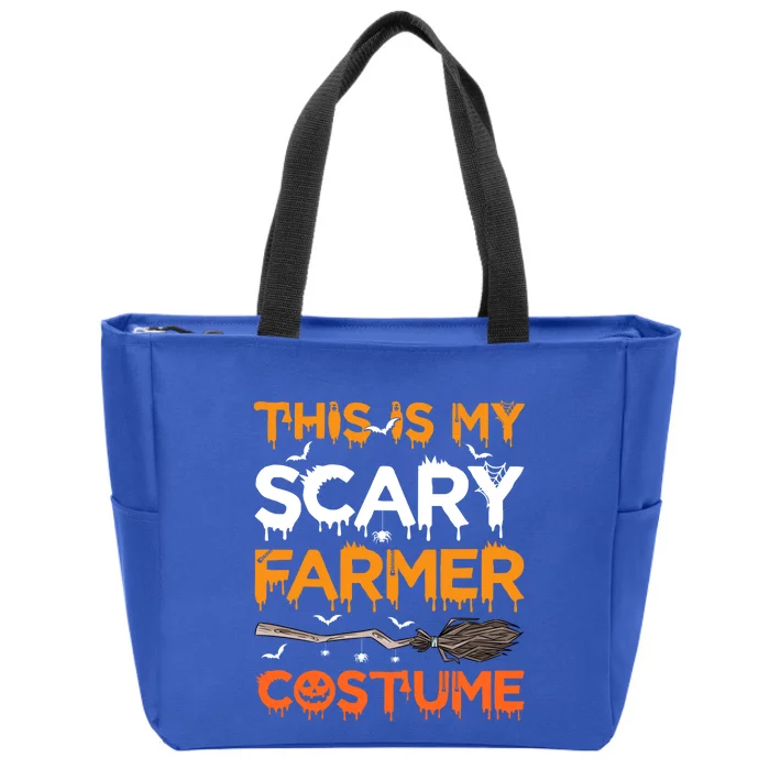 This Is My Scary Farmer Costume Halloween Gift Zip Tote Bag