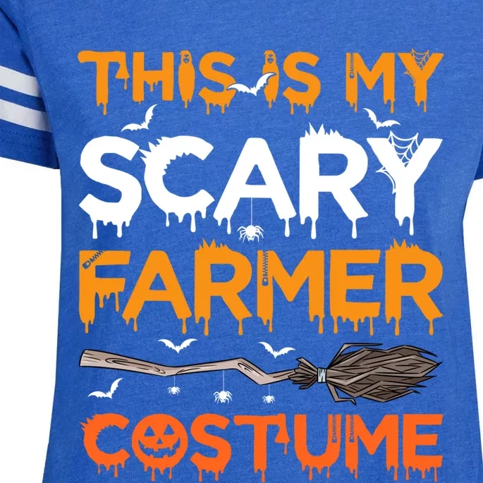 This Is My Scary Farmer Costume Halloween Gift Enza Ladies Jersey Football T-Shirt