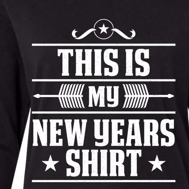 This Is My New Years Gift Funny New Years Eve Funny Gift Womens Cotton Relaxed Long Sleeve T-Shirt