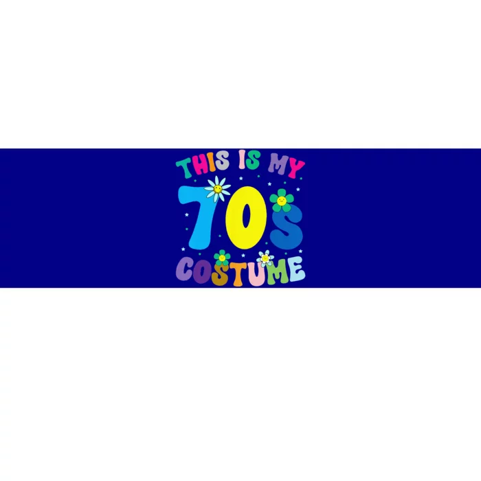 This Is My 70s Costume Groovy Peace Halloween Bumper Sticker