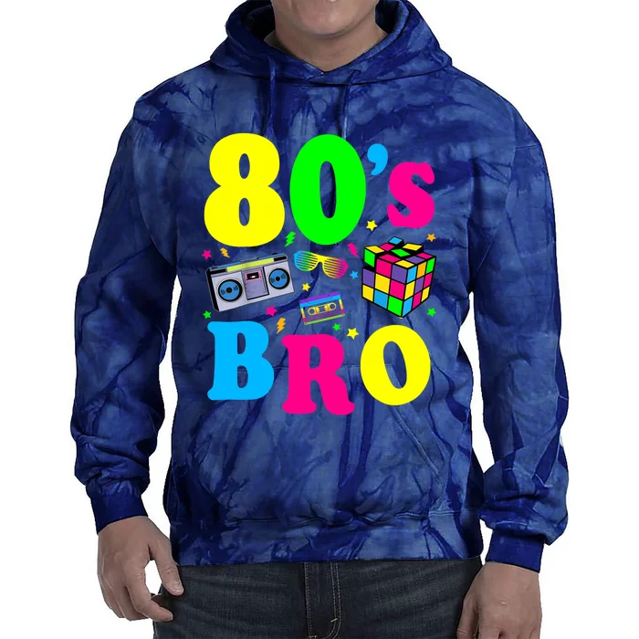 This Is My 80s Bro 80's 90's Party Tie Dye Hoodie