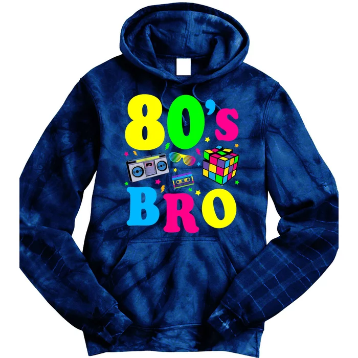 This Is My 80s Bro 80's 90's Party Tie Dye Hoodie