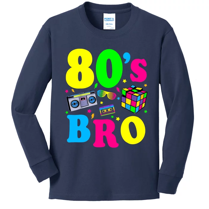 This Is My 80s Bro 80's 90's Party Kids Long Sleeve Shirt