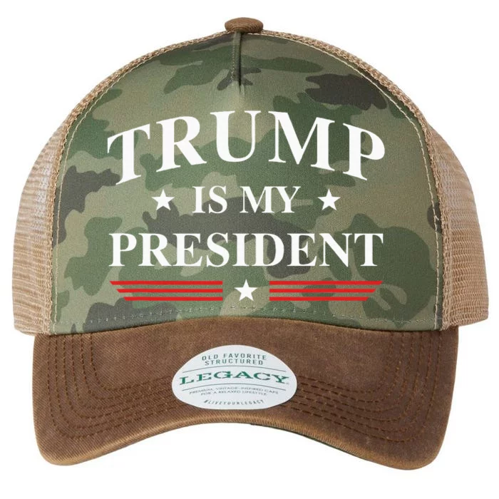 Trump Is My President Legacy Tie Dye Trucker Hat