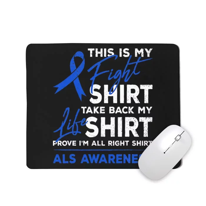 This Is My Fight ALS Awareness Ribbon Warrior Fighter Mousepad