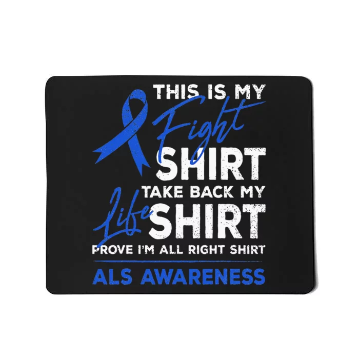 This Is My Fight ALS Awareness Ribbon Warrior Fighter Mousepad