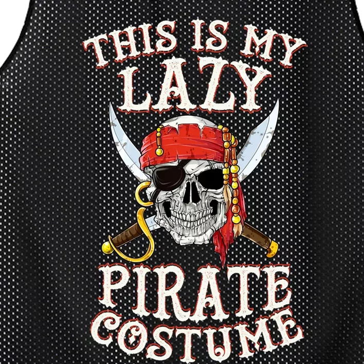 This Is My Lazy Pirate Mesh Reversible Basketball Jersey Tank