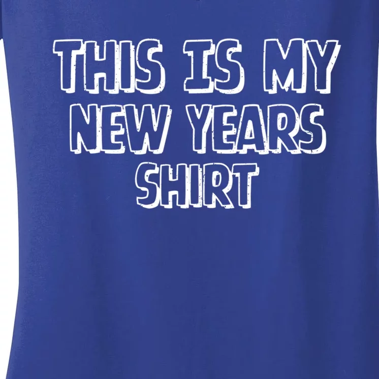 This Is My New YearS Day Party Graphic Great Gift Women's V-Neck T-Shirt