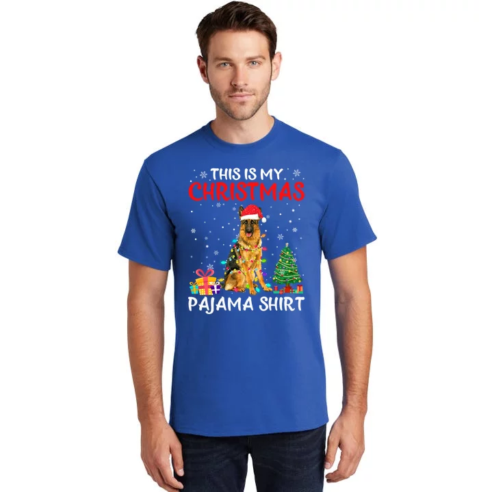 This Is My Christmas Ger Shepherd Pajama Xmas Costume Gift Tall T-Shirt