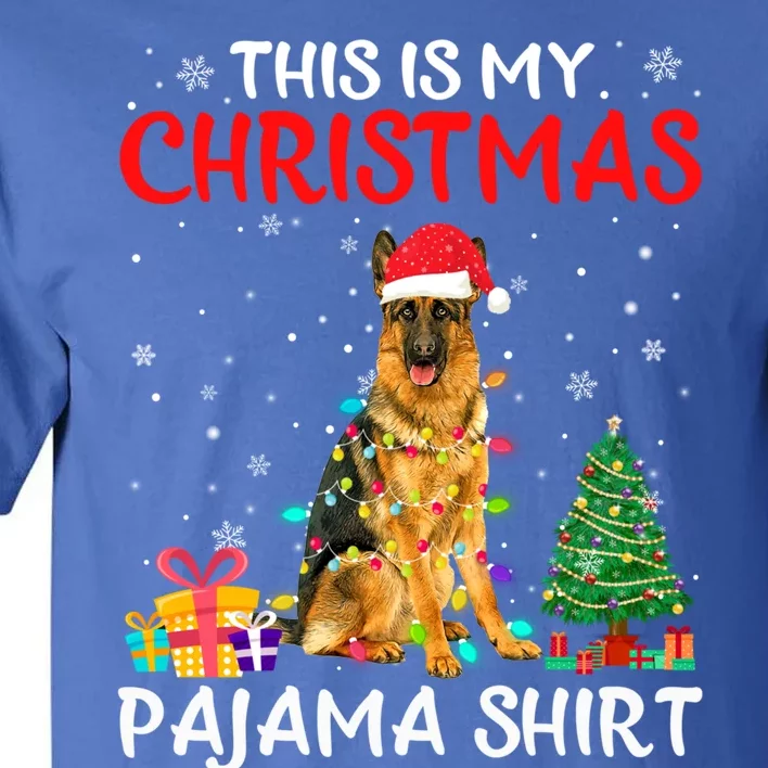 This Is My Christmas Ger Shepherd Pajama Xmas Costume Gift Tall T-Shirt