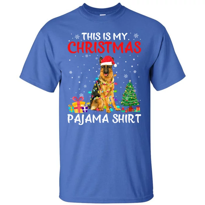 This Is My Christmas Ger Shepherd Pajama Xmas Costume Gift Tall T-Shirt