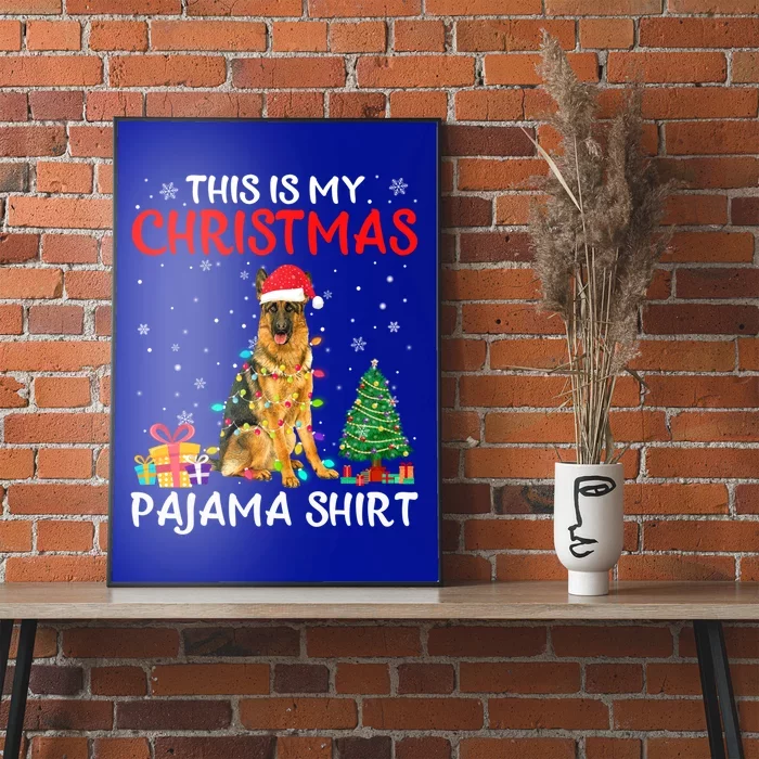 This Is My Christmas Ger Shepherd Pajama Xmas Costume Gift Poster