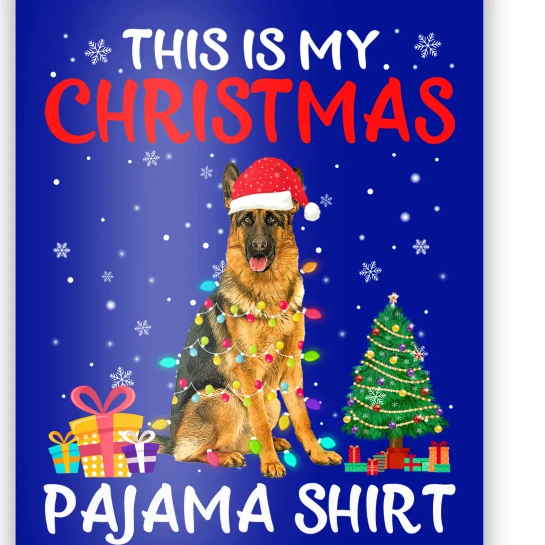 This Is My Christmas Ger Shepherd Pajama Xmas Costume Gift Poster