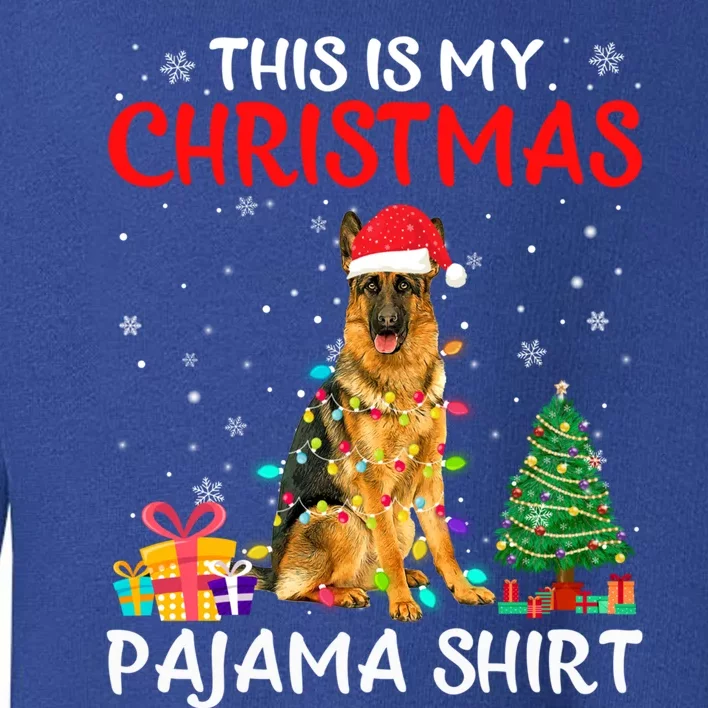 This Is My Christmas Ger Shepherd Pajama Xmas Costume Gift Toddler Sweatshirt