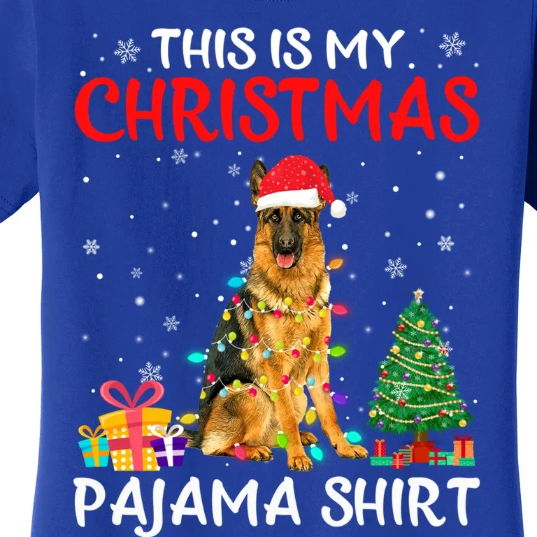 This Is My Christmas Ger Shepherd Pajama Xmas Costume Gift Women's T-Shirt